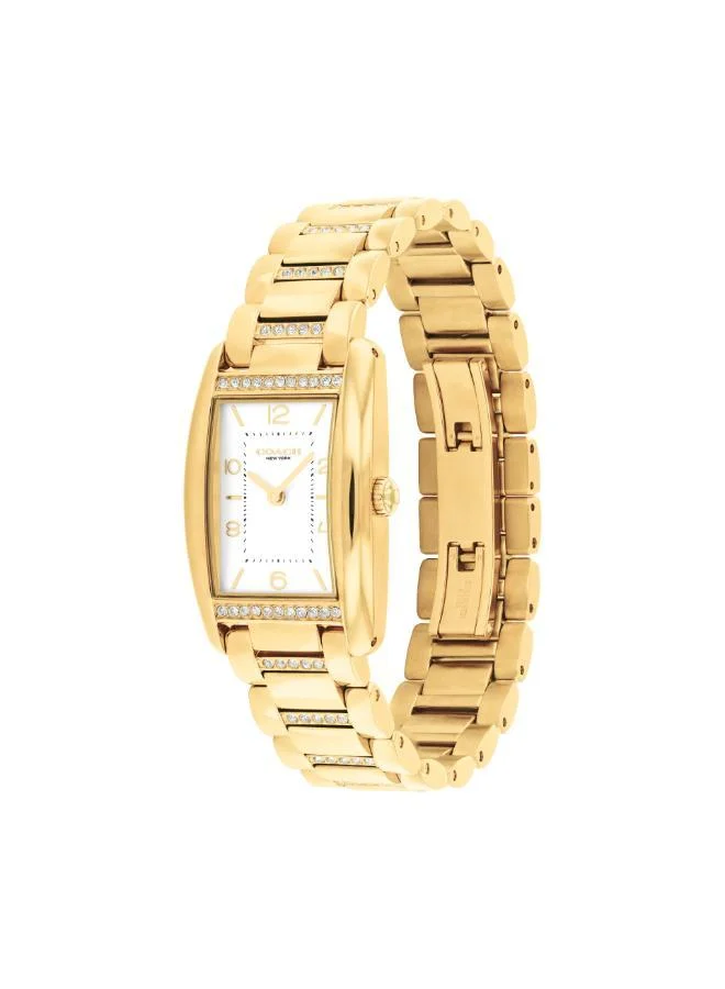 COACH  2-Hand Reese Collection Quartz Movement Watch For Women With Gold-Tone Stainless Steel Bracelet - 14504316 for Women | Best Price UAE